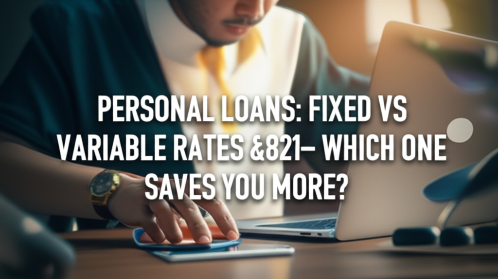 Personal Loans: Fixed vs Variable Rates – Which One Saves You More?