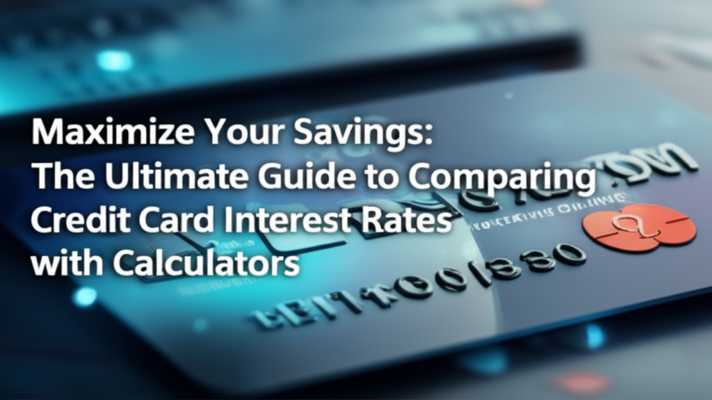 Maximize Your Savings: The Ultimate Guide to Comparing Credit Card Interest Rates with Calculators