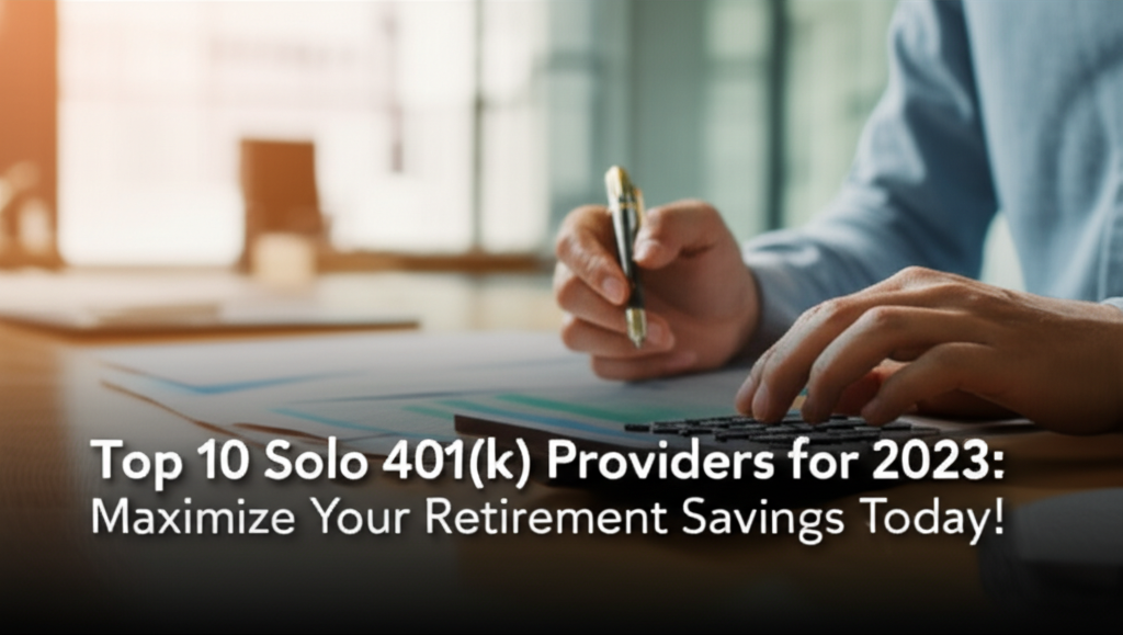 Top 10 Solo 401(k) Providers for 2023: Maximize Your Retirement Savings Today!